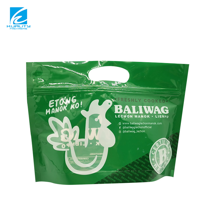 Plastic chicken packaging pouch